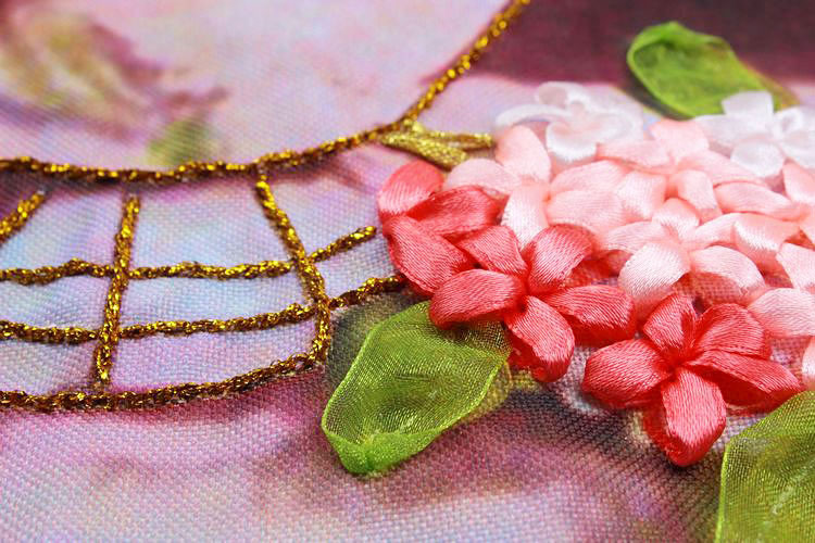 Oujin nianhua cinta bordado fábrica impresión en color directo colgando pintura flor lenguaje fragancia 1 sala entrada pintura decorativa