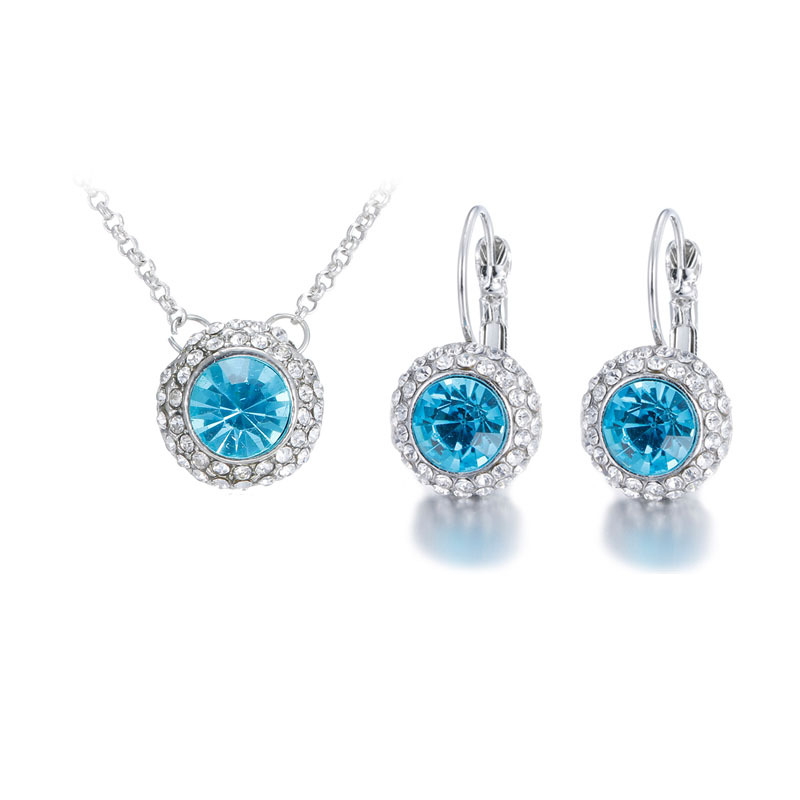 Fashion Crystal Ornament New Jewelry Two-Piece Set