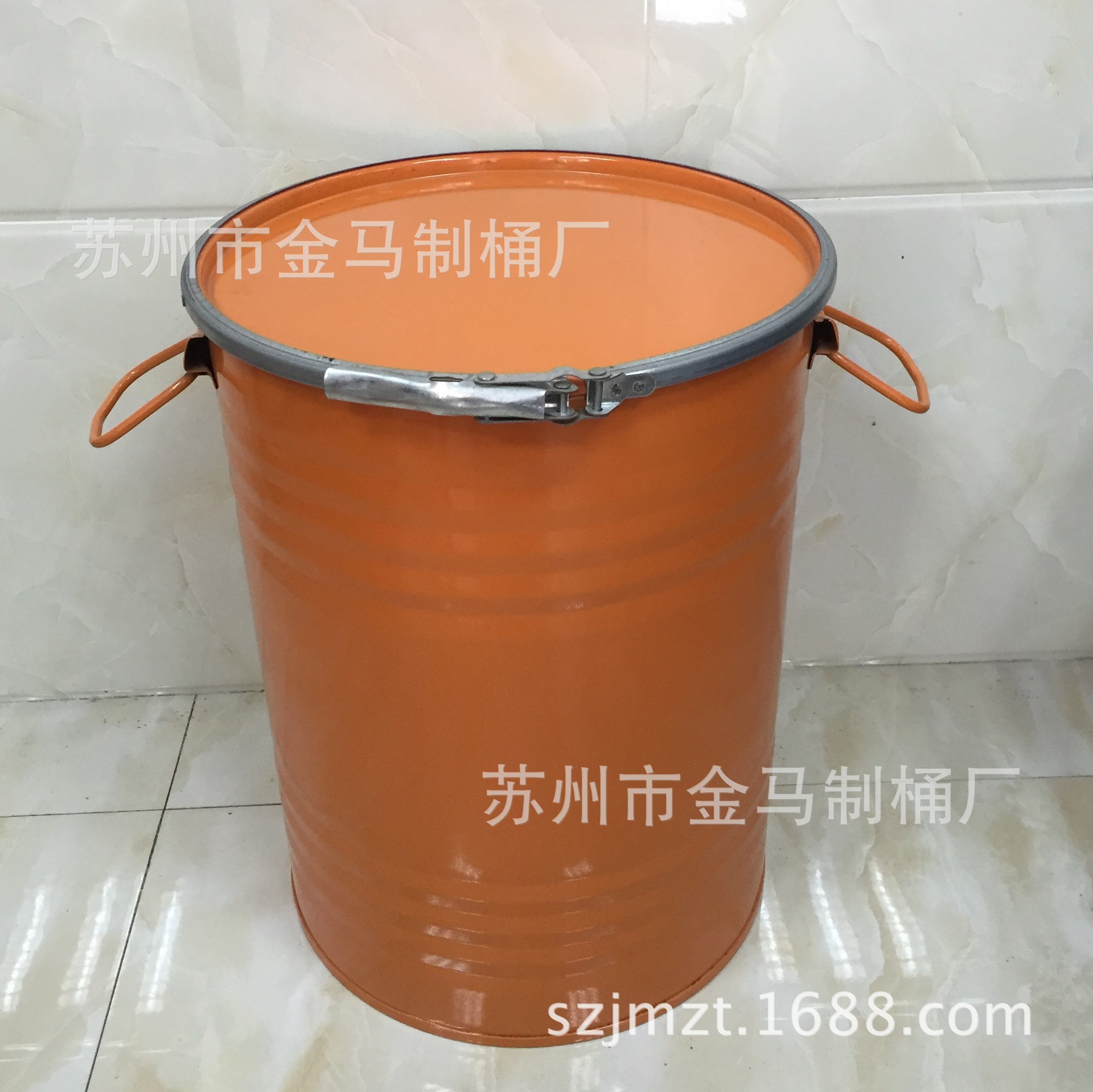 40L 升 30 50KG 公斤 包装铁桶钢桶 320*450 缩底或缩口橙色