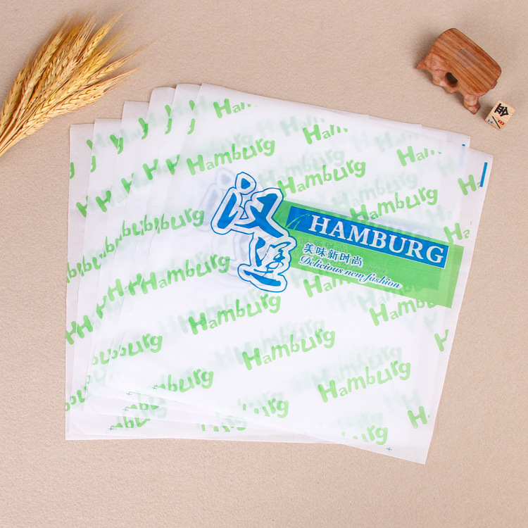现货鸡肉卷食品包装纸汉堡纸批发淋膜防油托盘垫纸一次性打包纸