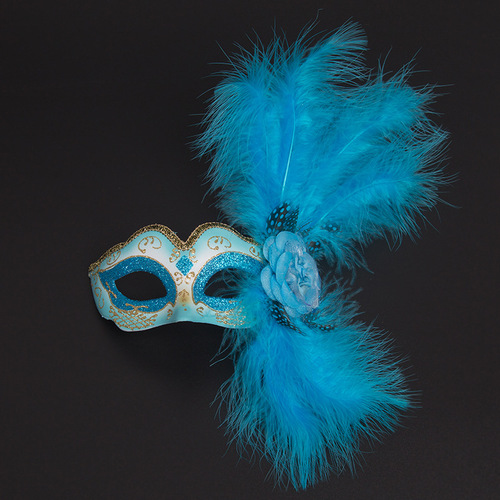 Manufacturer Direct Supply New European and American Halloween Half Face Children's Performance Festival Party Children's Ball Mask 