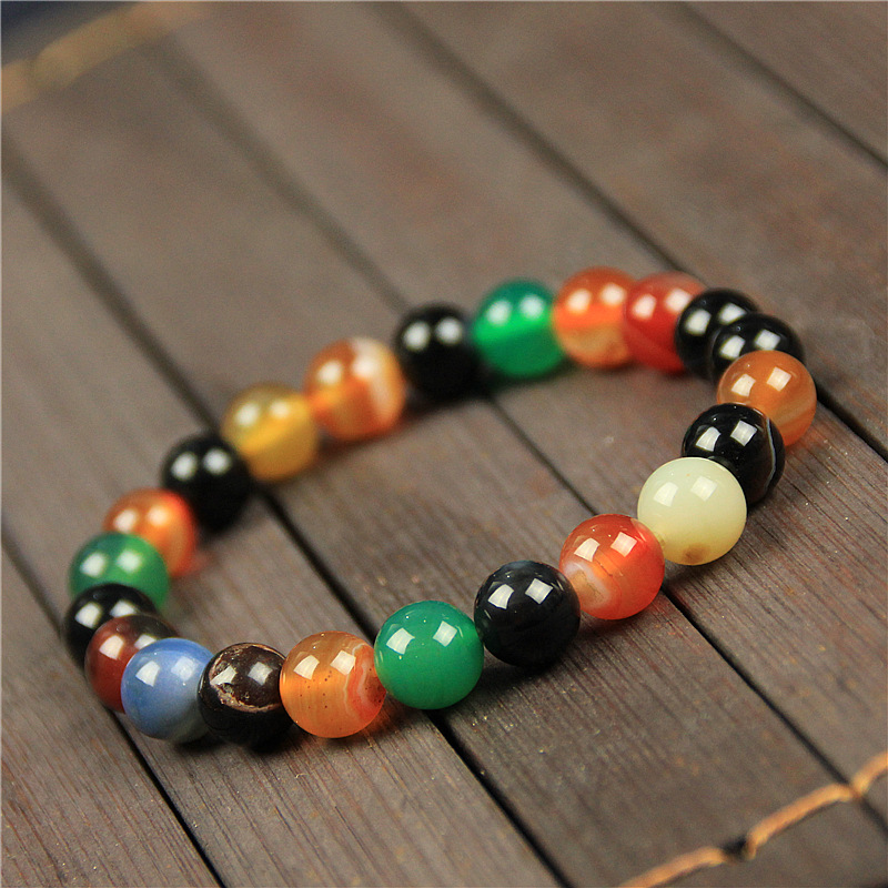 Agate round beads