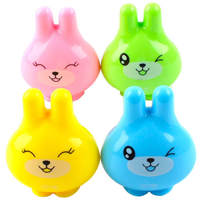 lovely animal pencil sharpener rabbit Pencil sharpeners student Pencil sharpener study Stationery Gifts wholesale