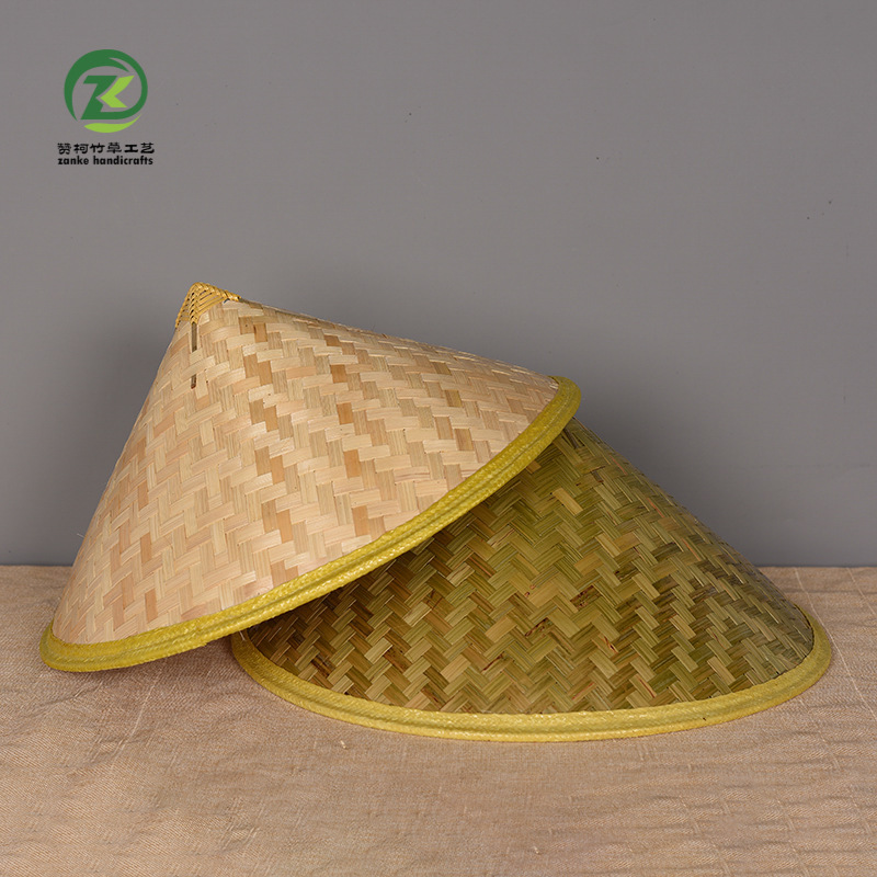 New handmade bamboo tea-picking straw hat steeple travel sunshade rainproof hat dance props decorative lampshade New handmade bamboo tea-picking straw hat steeple travel sunshade rainproof hat dance props decorative lampshade