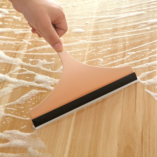 Glass scraper cleaner plastic soft glue bathroom floor tile wiper simple anti-slip handle glass wiper wholesale