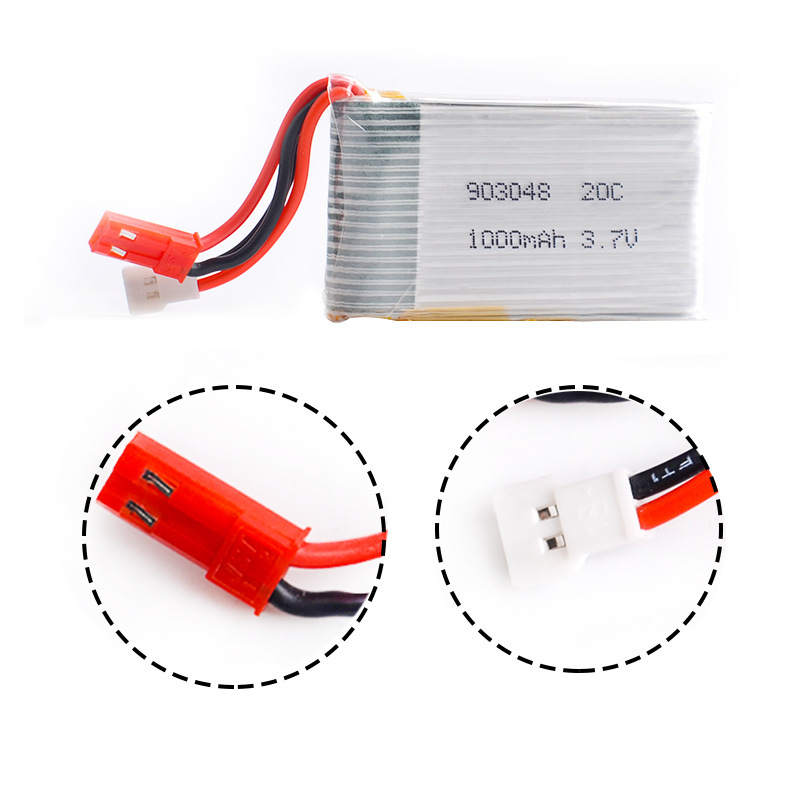 903048带保护板遥控玩具3.7V 1000mAh 20C 高倍率聚合物锂电池组