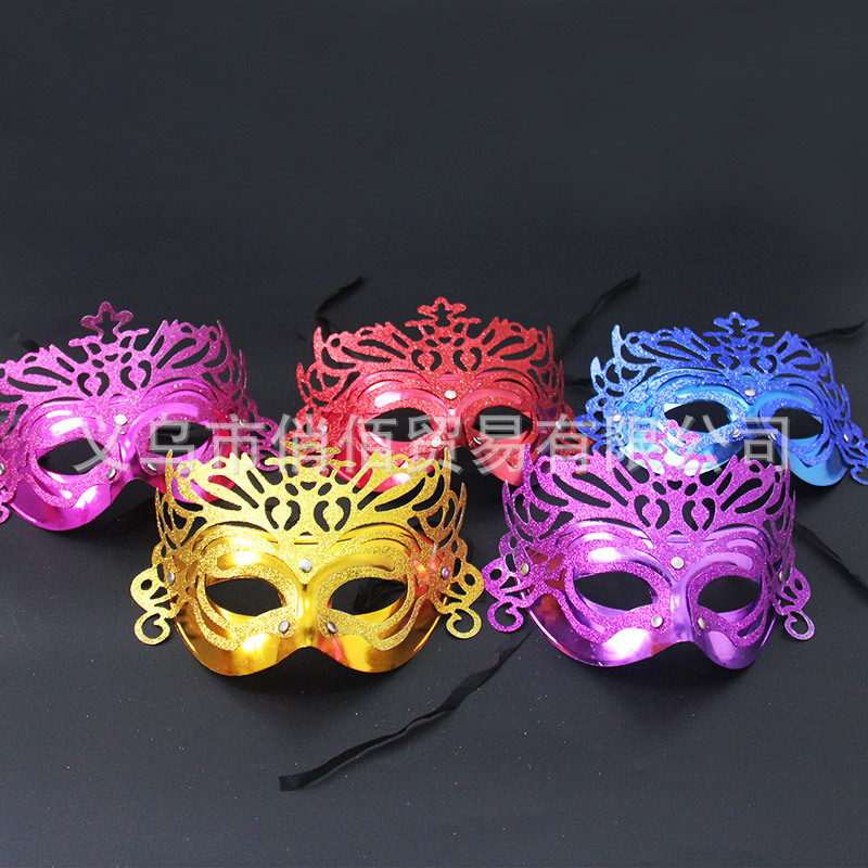 Dance party Mask Halloween Mask Venice Gold dust mask