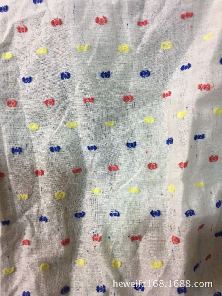 厂价直销F1265现货供应 色织双色 提花麻棉全棉时尚仿麻服装面料