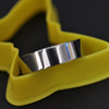 Ring engraved stainless steel, multicoloured polishing cloth, simple and elegant design, wholesale