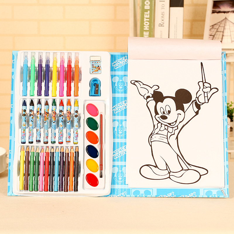 特價繪畫禮盒套裝 文具36色水彩筆蠟筆畫畫本 兒童禮品生日禮物批