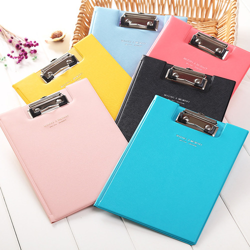 File folder A5A4 test paper plywood clip folder office supplies signing book writing pad writing board straight clip