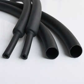 6.4mm 黑色热缩管 带胶 电线保护套 绝缘套管 双壁热缩管 热熔管