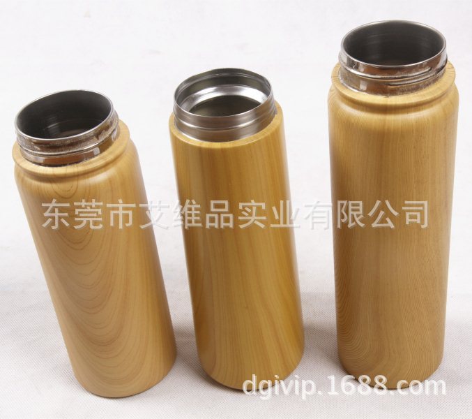 开水瓶不锈钢杯子保温杯水转印加工 不锈钢瓶子水转印