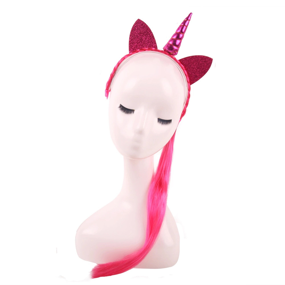 Children's accessories pony wig braid Unicorn hair band popular hair accessories eBay Amazon