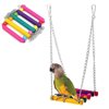 Toy, wooden swings, suspension bridge with accessories, can bite