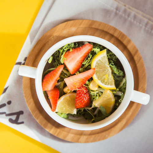 Pure white double-eared sugar water cup, Hong Kong-style salad taro ball sugar water bowl, Western-style soup bowl can be processed with LOGO wholesale