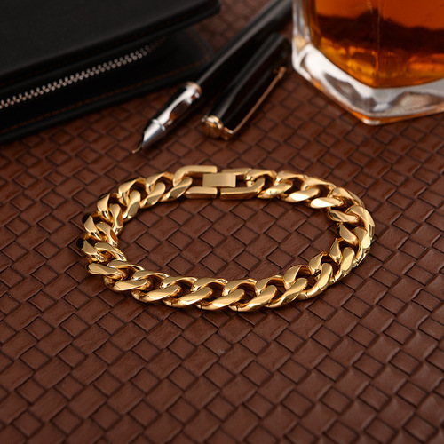  Creative Titanium Steel Bracelet for Men, European and American Single Weave Six-Sided Grinding Titanium Steel Bracelet, Street Vendor Jewelry Wholesale