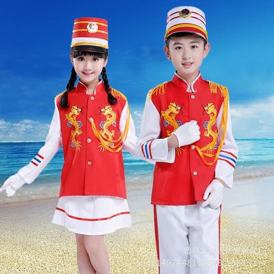 新款幼儿园升旗手服鼓号队服装中小学生乐队服升旗服旗手服鼓号服