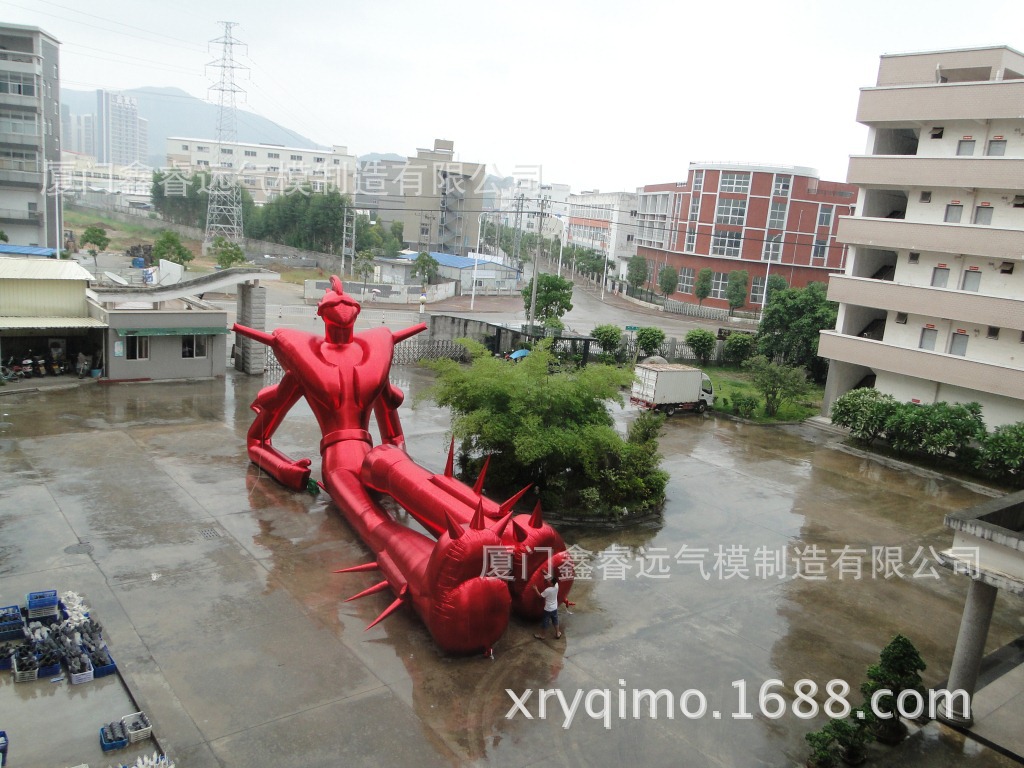 充气机器人 红金机器人 户外充气卡通 大型 充气卡通 鑫睿远