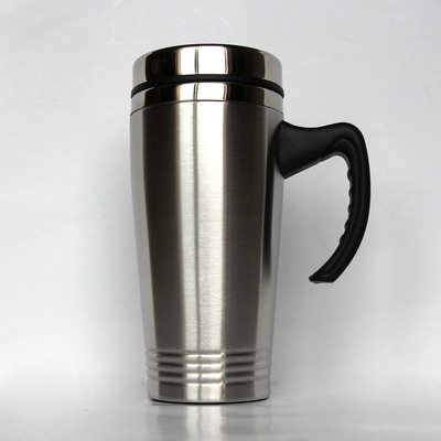 Manufacturers supply double-deck Plastic Car Cup Plastic space pot Stainless steel mug Sports space Cup