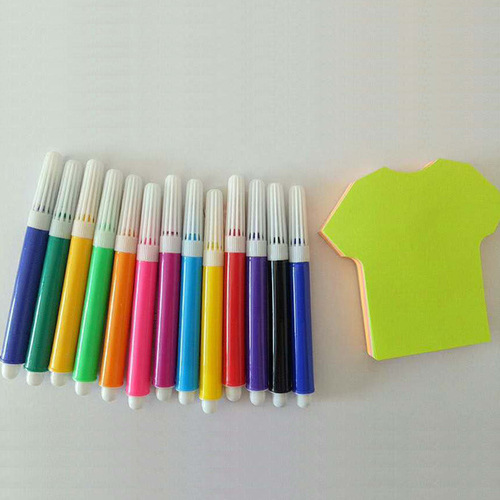 T Mini Watercolor Pens for Painting and Doodling, Washable Bulk Watercolor Pens for Children, 12-Color Set for Primary School Students, Test Watercolor Pens