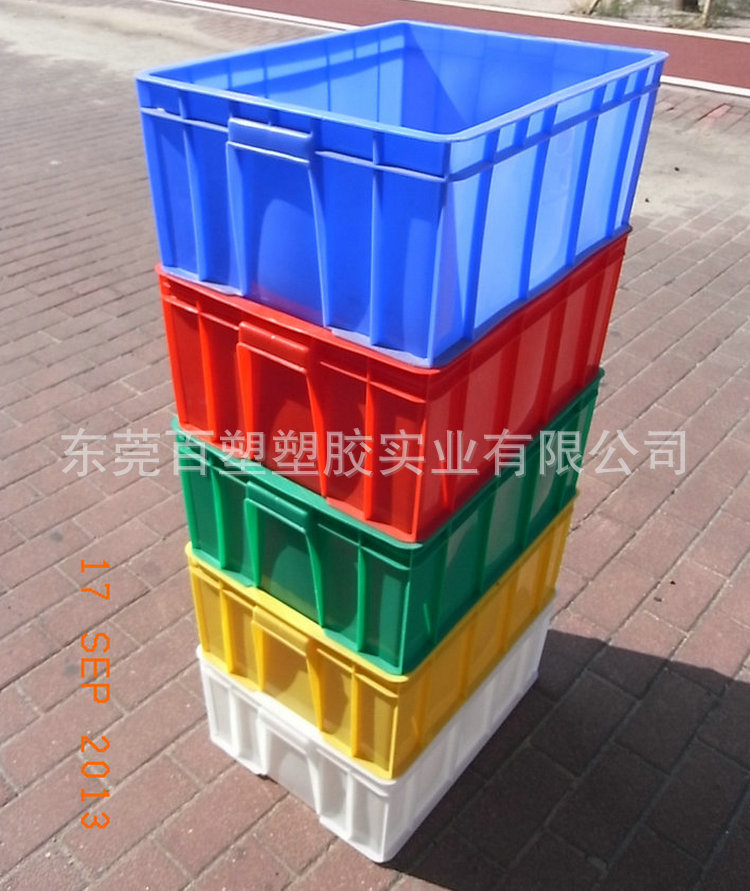 厂家直销PE全新料5号塑胶周转箱A5号塑料箱耐压耐摔480*360*180
