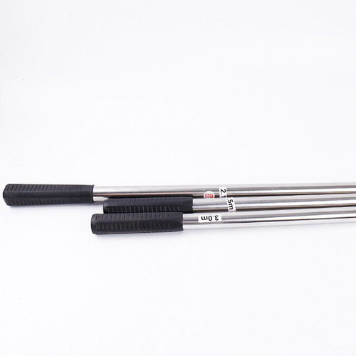 wholesale copy net rod stainless steel copy net rod stamped copy net rod 1.5-6 meters stainless steel telescopic copy net rod