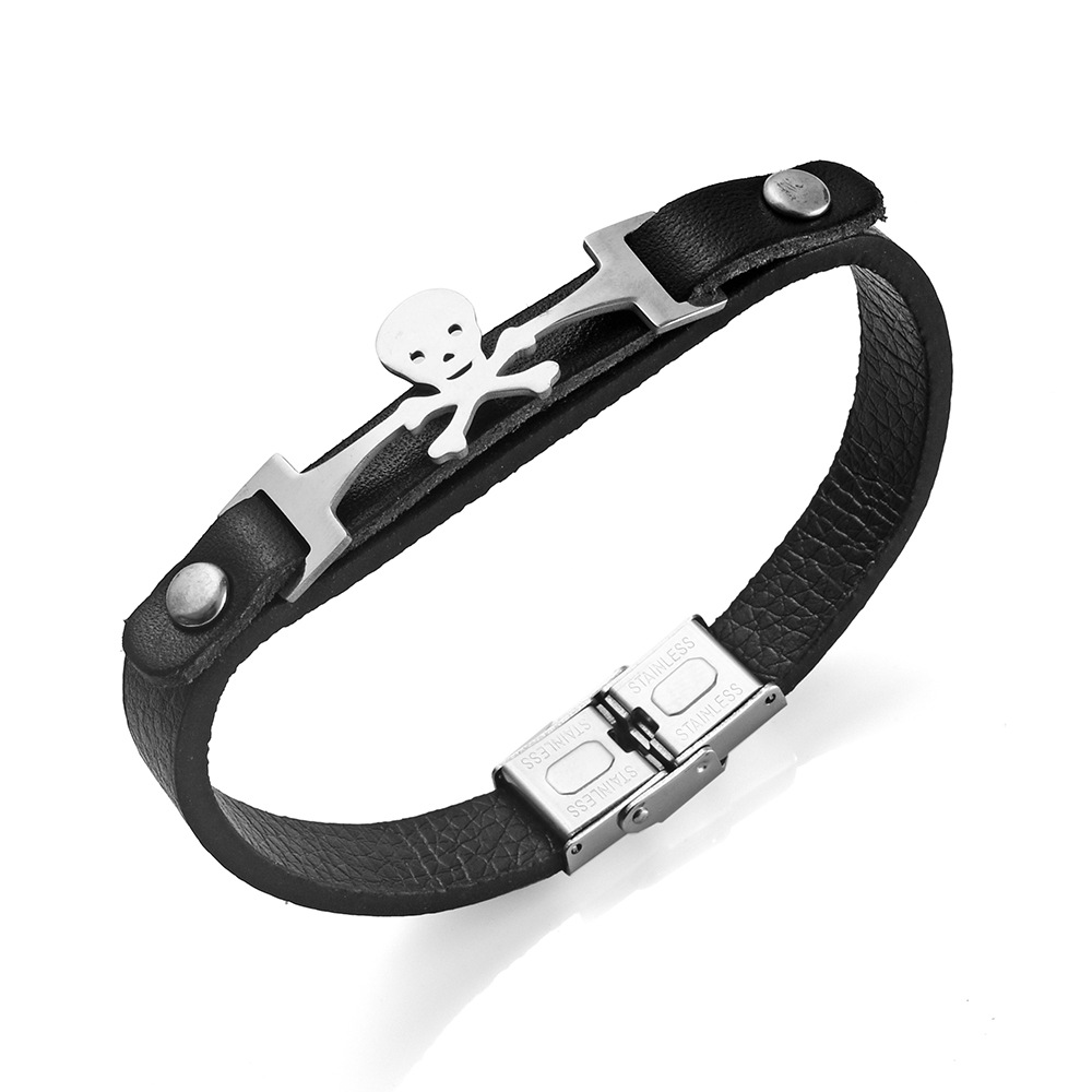 Fashion Skull Men's Bracelets display picture 1