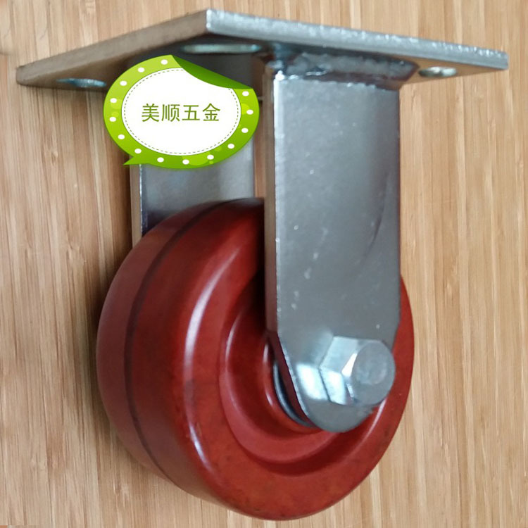 生产厂家供应美顺 烤箱4*2寸重型 玻纤 耐高温脚轮  定向轮