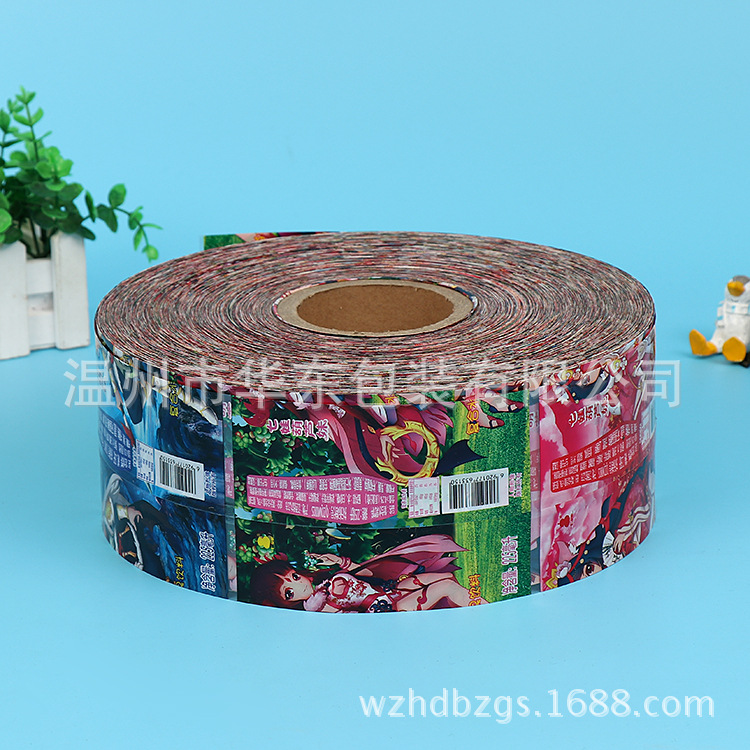 厂家OPP热收缩膜标签 彩印休闲食品标签印刷卷膜
