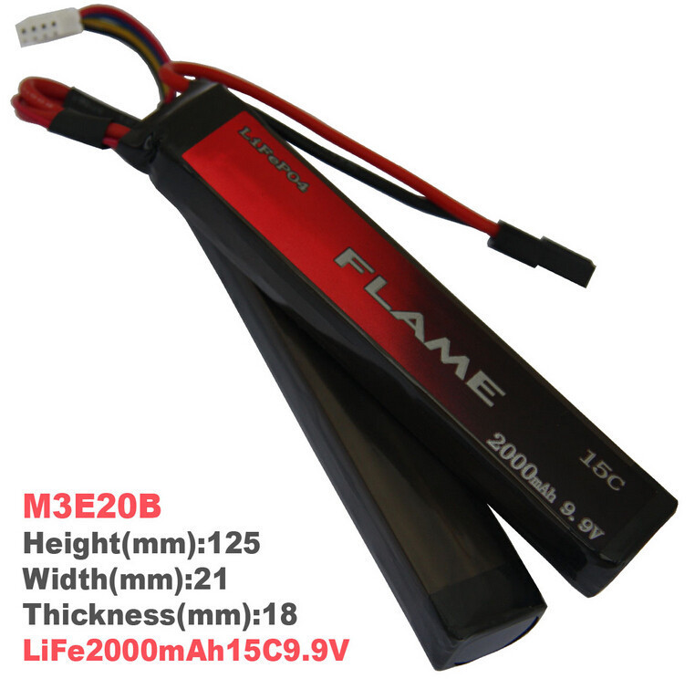 火焰FLAME LiFePO4 2000mAh毫安9.9V 15C 磷酸铁锂电池