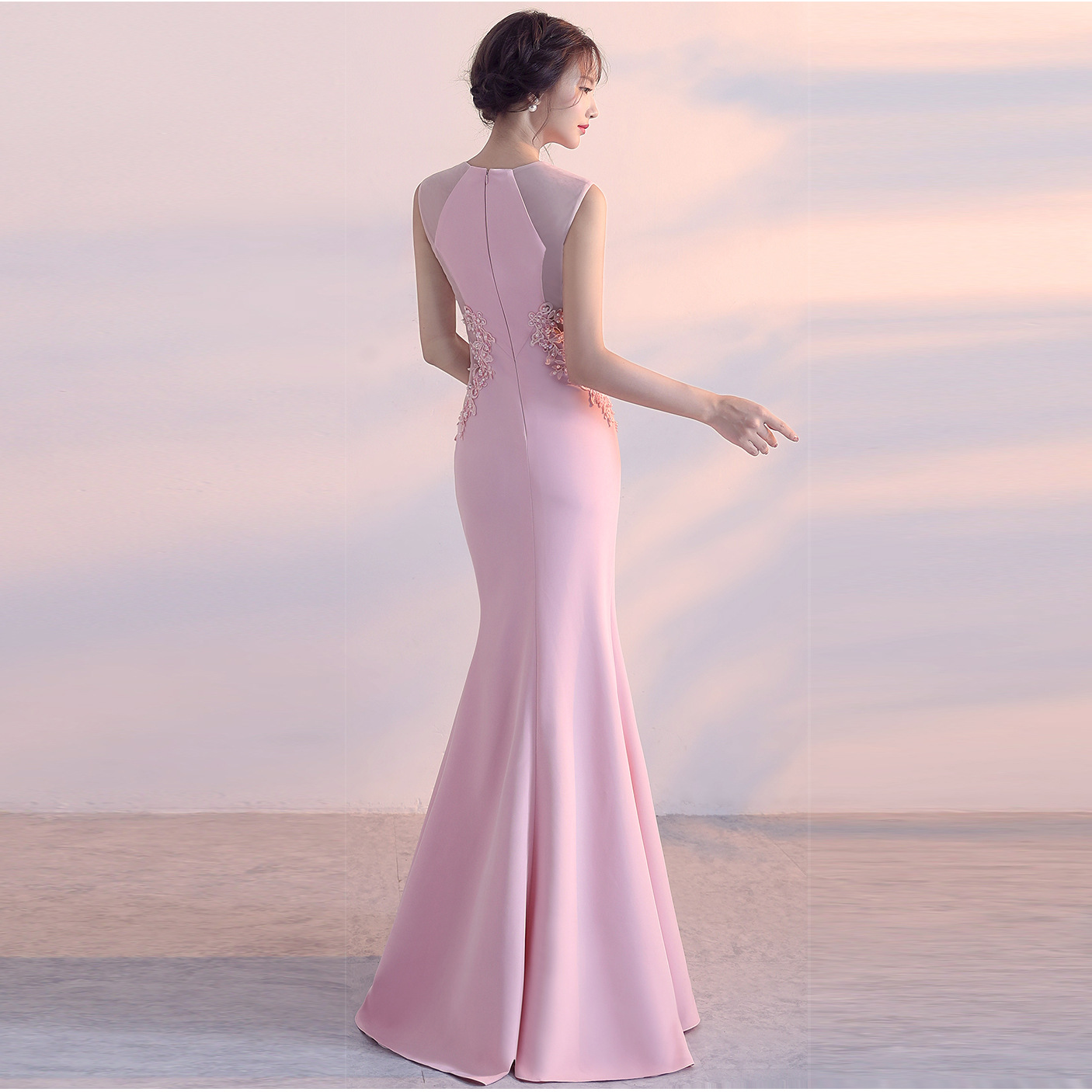 D9279 1200K VÁY ĐẦM LIỀN THÂN DỰ TIỆC NỮ YIEOUBA DÁNG ÔM BODY GỢI CẢM SEXY THỜI TRANG NỮ G04 SẢN PHẨM MỚI