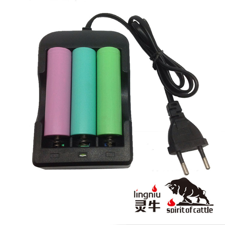 18650欧规3槽 CE认证 4.25V1A 16650电池充电器 【工厂直供】