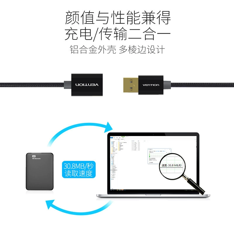 Удлинитель, ноутбук, USB флэш-накопитель, мышь, длинная клавиатура, масштаб 1:3, 3/5, 5м
