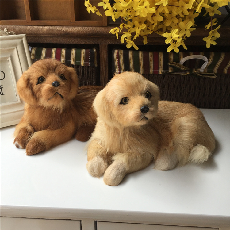 Statuetta cane golden retriever realistica decorazione casa_voghion.com