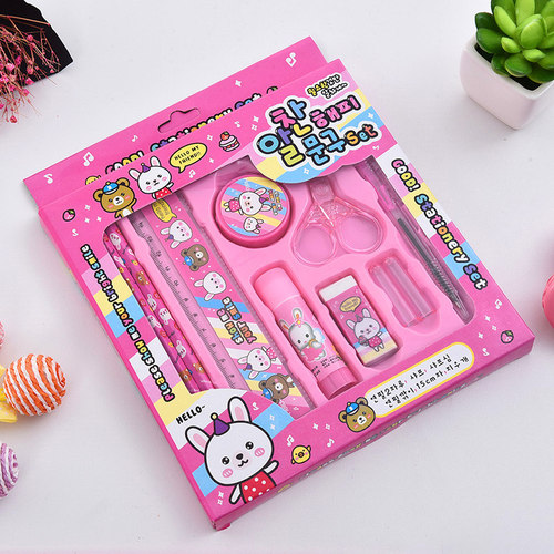 Direct Manufacturer Wholesale Stationery Set Children's Gift Gift Kindergarten Learning Supplies Primary School Student Stationery