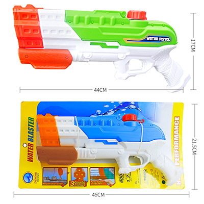 Yimei nueva pistola de agua de presión directa de alta presión playa para niños serie de juguetes al aire libre gran rango de almacenamiento de agua Festival de salpicaduras de agua larga