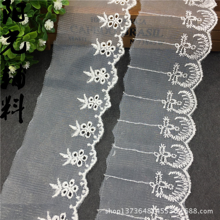 diy车载高档汽车刺绣蕾丝辅料　儿童童装裙摆花边