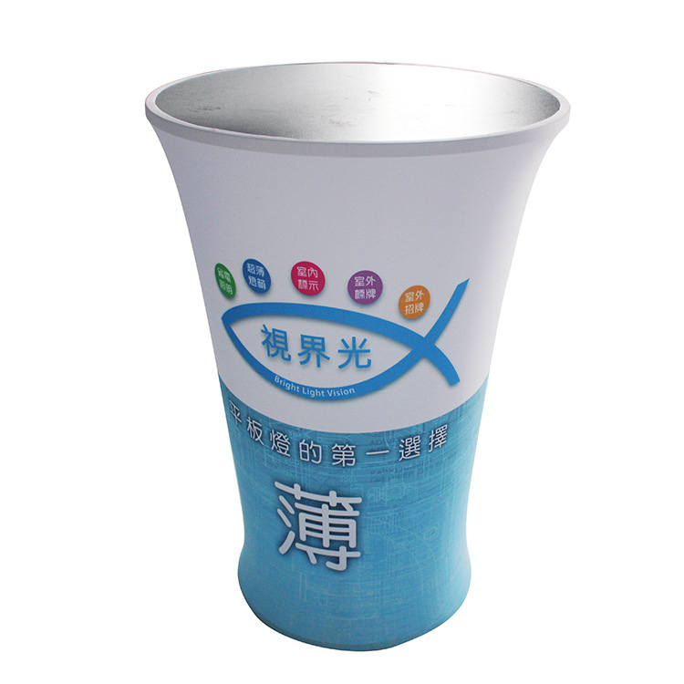 快幕秀前台 圆形吧台 展示道具前台 广告展示台制作厂家