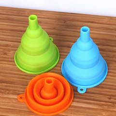 Kitchen tools multi-functional silicone extendable funnel foldable funnel kitchen oil funnel soup ladle funnel