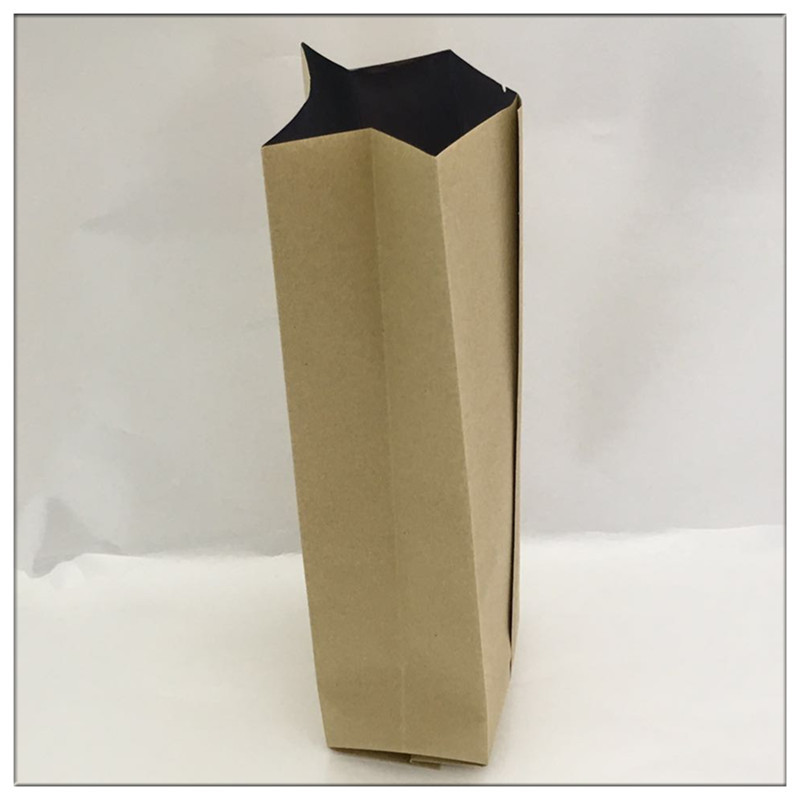 专业厂家直供牛皮纸茶叶袋 镀铝茶叶包装袋 风琴牛皮纸铝箔袋现货