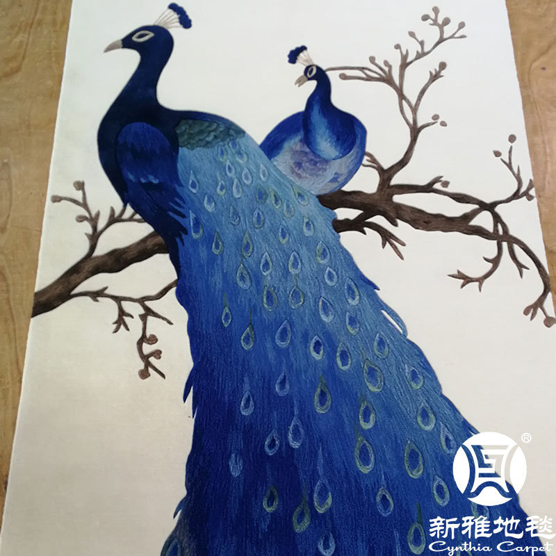 Pure handmade custom wool carpet hotel hall bedroom Family Study living room decorative painting cushion bay window tapestry