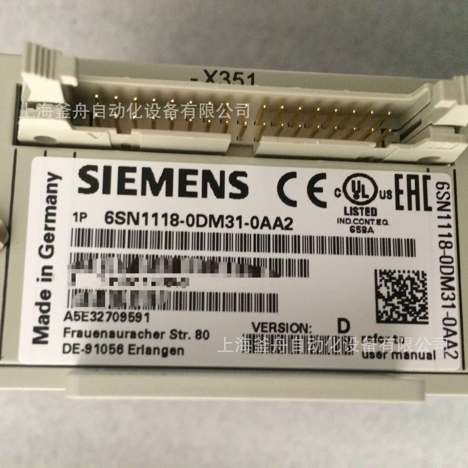 输出电抗器6SE7032-6ES87-1FE0全新原装西门子