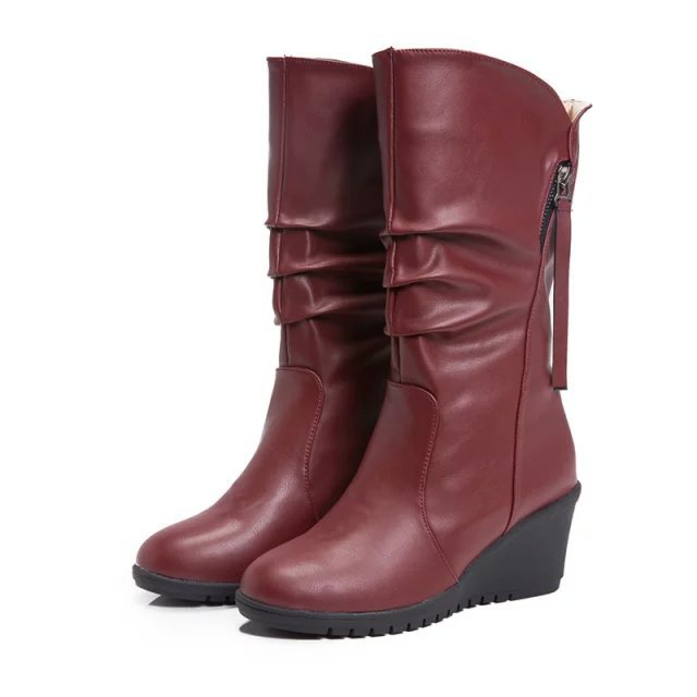 Bottes femme en PU artificiel - Ref 3355327 Image 6