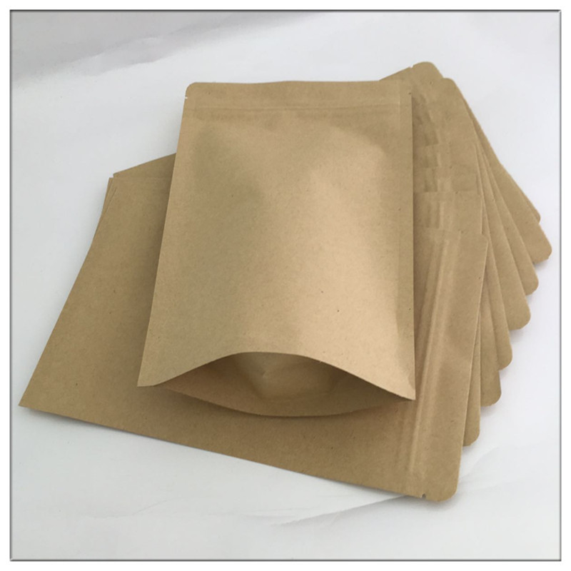 专业厂商现货牛皮纸镀铝茶叶自封袋 自立拉链立体食品茶叶包装袋