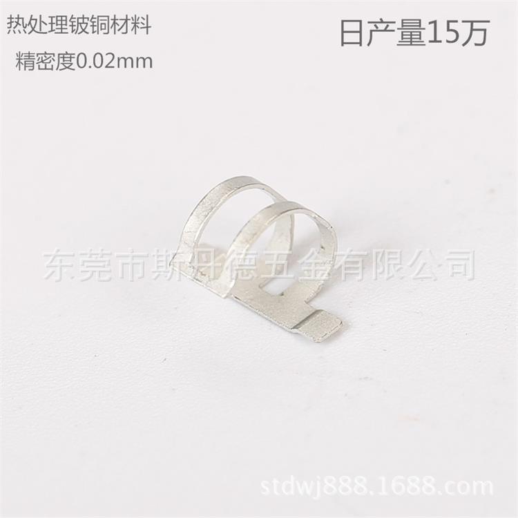 东莞铍铜冲压冷挤压加工 热处理镀金镀银铍铜弹片 微型铍铜件