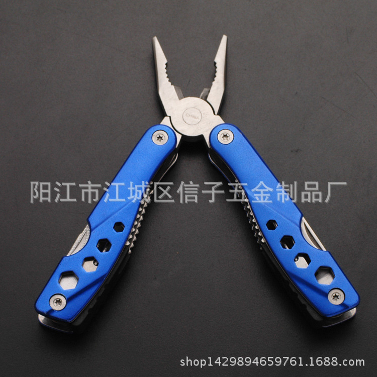 不锈钢多功能刀钳 铝着色多用钳 多用钳子 户外五金小工具