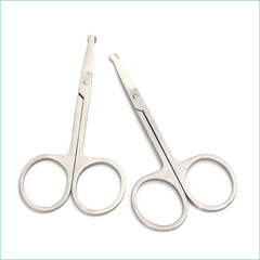 不鏽鋼圓頭鼻毛剪 圓頭小剪刀 美容剪刀 化妝小工具  純頭剪