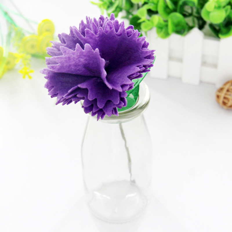 Creative handmade vase DIY flower arrangement glass bottle desktop…