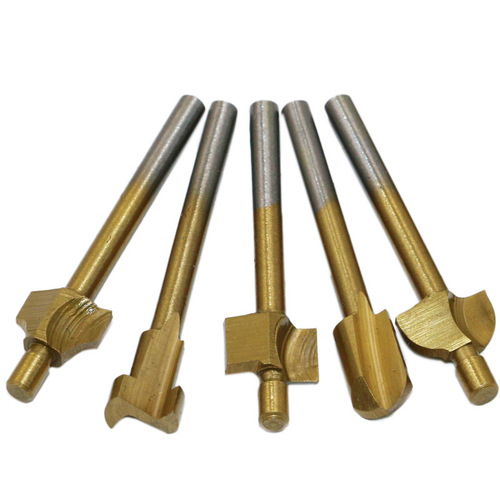 Milling cutter, high-speed steel 10-piece set for woodworking electric trimming machine, grinding knife, engraving machine, pattern knife, milling groove knife